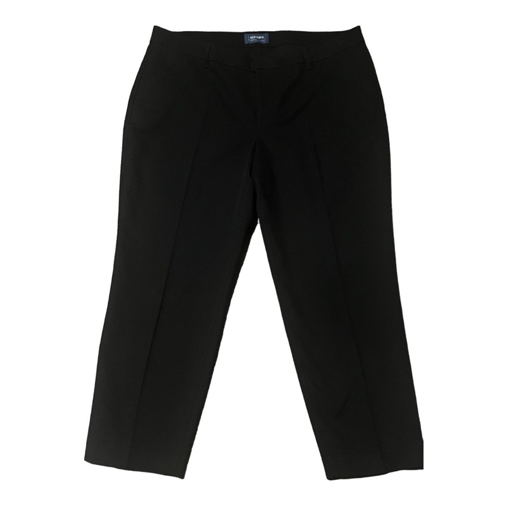 Old Navy Cropped Pants Black Casual NWOT Work Women’s 14 Regular Mid Rise - Picture 2 of 11